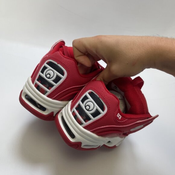 OSIRIS 1141-2857 D3 2001 Men's 4 (5.5 wom) Red/Rizing/Sun Synthetic Skate Shoe - Picture 7 of 12